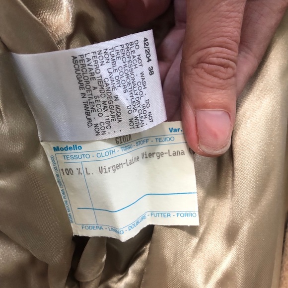 Max Mara 100% Virgin Wool Camel Long Coat Jacket - Picture 6 of 8